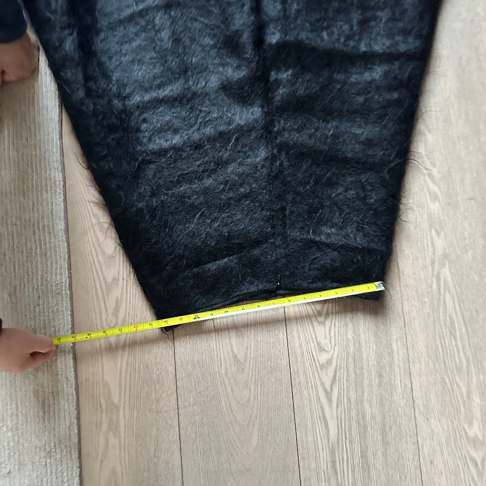 vintage Sybilla noche:  black mohair skirt with silk lining - Picture 12 of 13